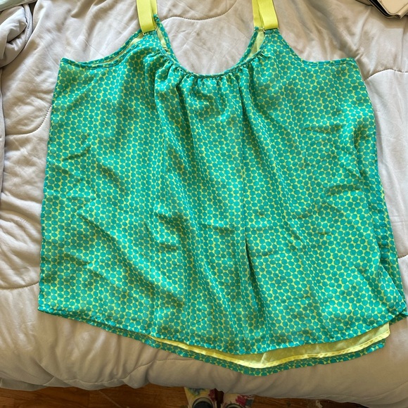Lane Bryant - Size 20  Strappy Chemise - Yellow & Lime Green - Picture 11 of 16